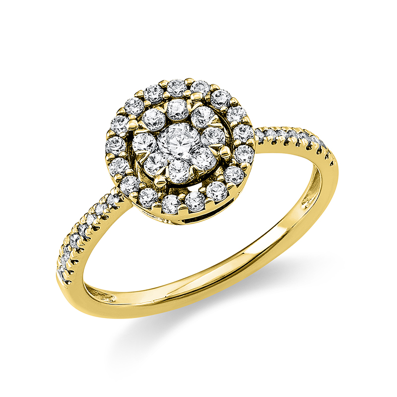 Pure! Diamonds Jewelry - Anneau solitaire 18 kt