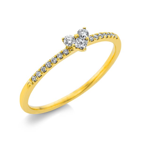 Pure! Diamonds Jewelry - Anneau solitaire 18 kt "Herz" Pure! Diamonds Jewelry - Anneau solitaire 18 kt "Herz"