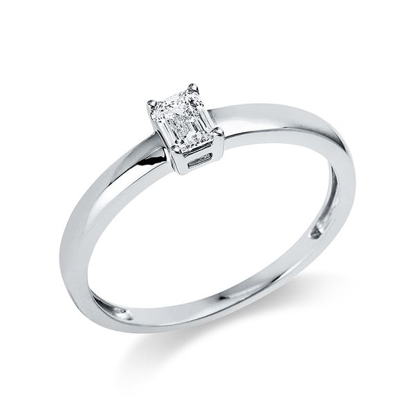 Pure! Diamonds Jewelry - Solitairering 4er-Krappe 18 kt