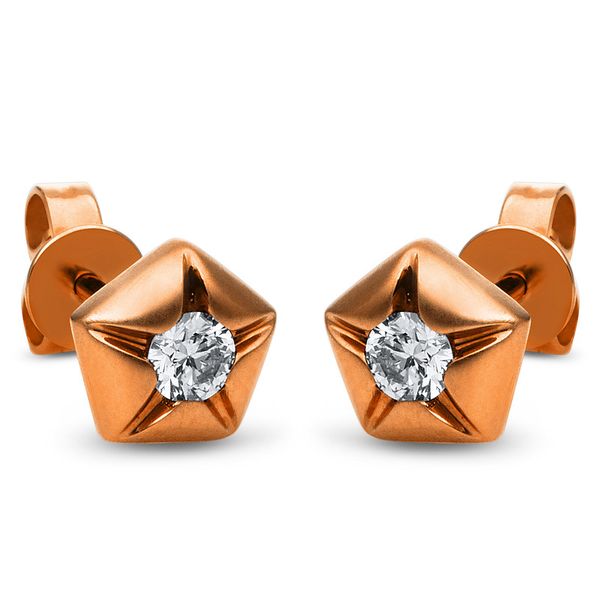 Pure! Diamonds Jewelry - Orecchini a perno 18 kt Stella, smerigliato Pure! Diamonds Jewelry - Orecchini a perno 18 kt Stella, smerigliato
