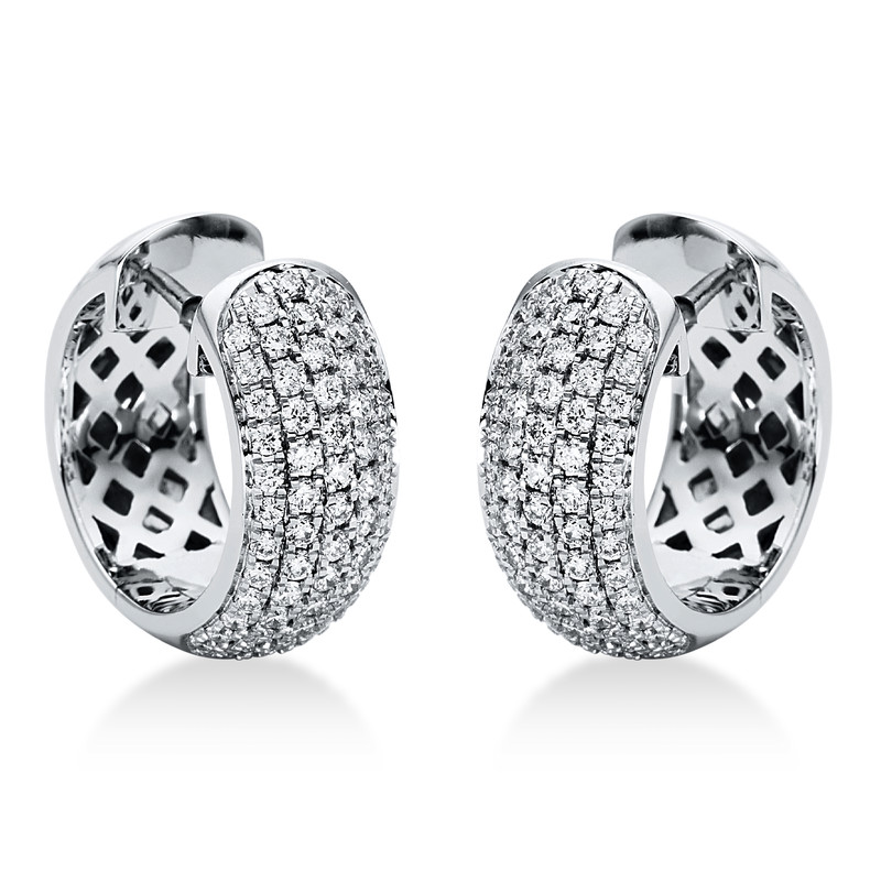 Pure! Diamonds Jewelry - Boucles d'oreilles créoles 18 ct