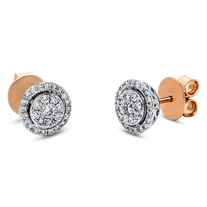 Pure! Diamonds Jewelry - Boucles d'oreilles clous 18 ct