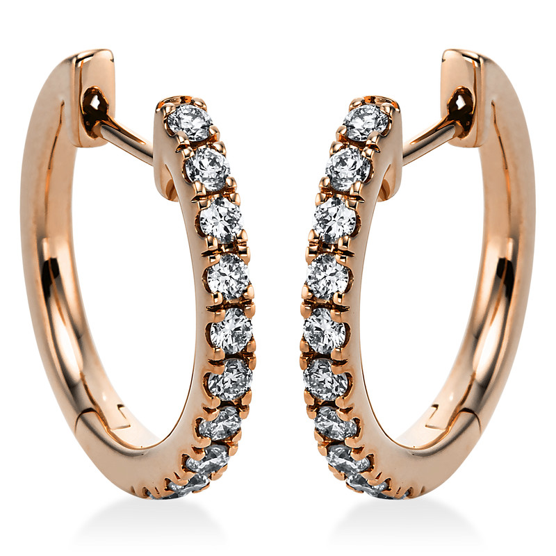 Pure! Diamonds Jewelry - Boucles d'oreilles créoles 18 ct