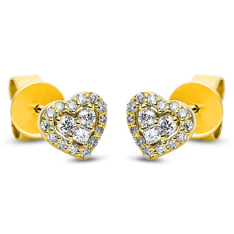 Pure! Diamonds Jewelry - Pendientes 18 kt corazón