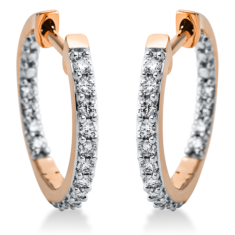 Pure! Diamonds Jewelry - Boucles d'oreilles créoles 18 ct