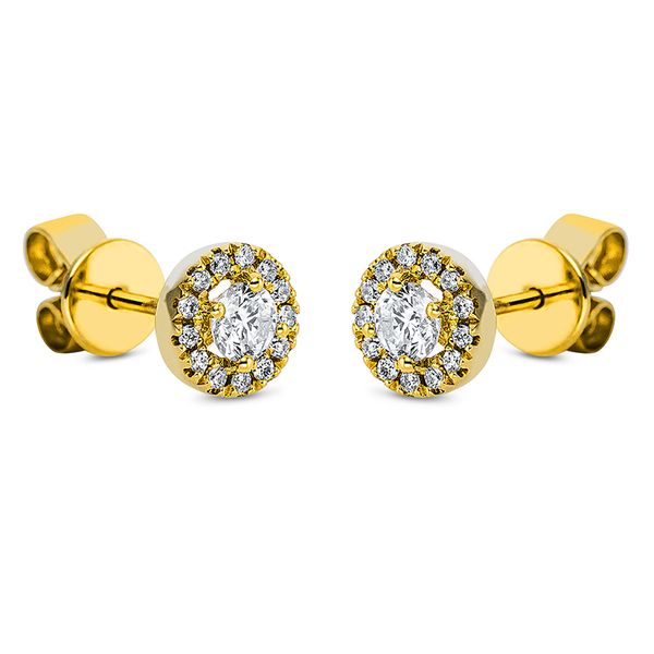 Pure! Diamonds Jewelry - Boucles d'oreilles clous 4 griffes 18 kt