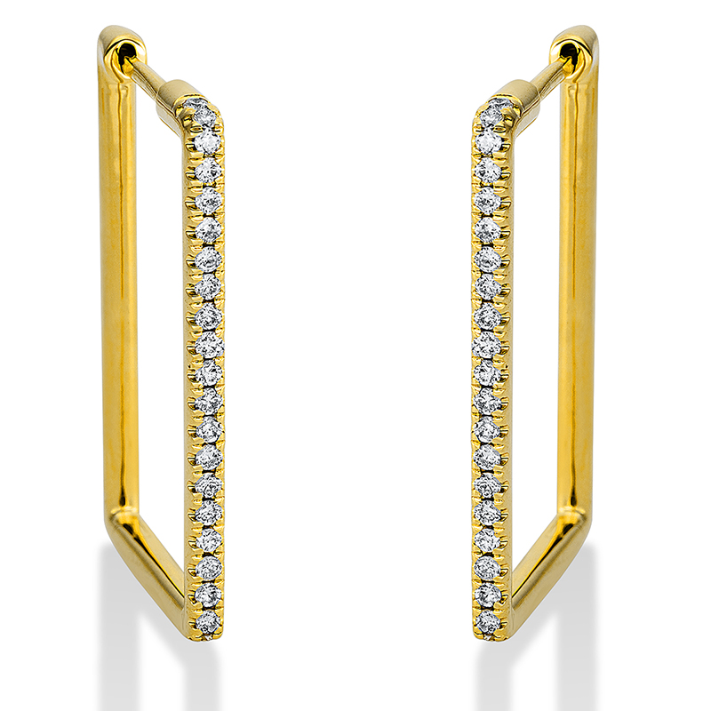 Pure! Diamonds Jewelry - Boucles d'oreilles créoles 18 ct