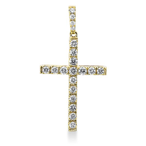 Pure! Diamonds Jewelry - Diamanten halsketting 18kt "kruis", met oogje