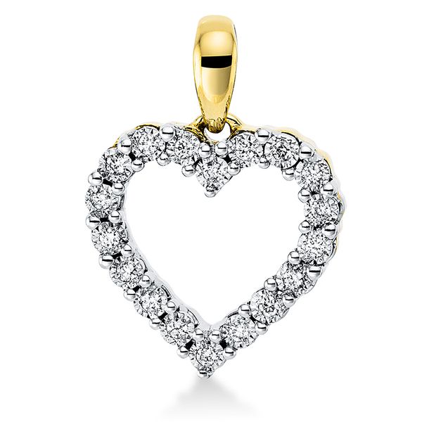 Pure! Diamonds Jewelry - Diamond chain 18 KT "Heart", with eyelet Pure! Diamonds Jewelry - Diamond chain 18 KT "Heart", with eyelet