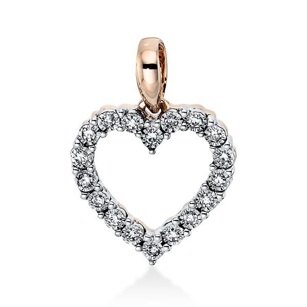 Pure! Diamonds Jewelry - Diamanten halsketting 18kt "Hart", met oogje Pure! Diamonds Jewelry - Diamanten halsketting 18kt "Hart", met oogje