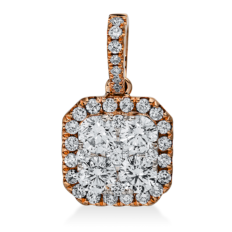 Pure! Diamonds Jewelry - Diamanten halsketting 18kt, met oogje