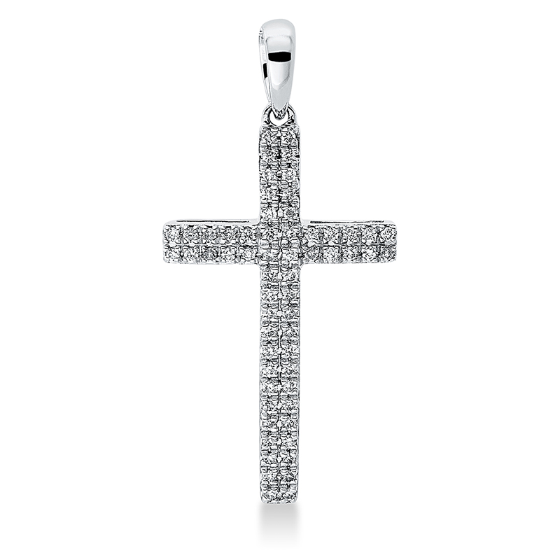 Pure! Diamonds Jewelry - Diamanten halsketting 18kt "Kruis"