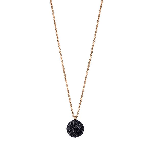 Pure! Diamonds Jewelry - Halsketting 18 kt, zwart gerhodineerde zetting Pure! Diamonds Jewelry - Halsketting 18 kt, zwart gerhodineerde zetting