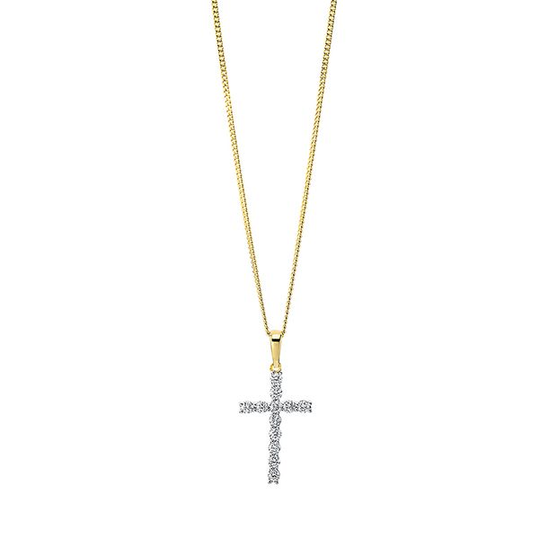 Pure! Diamonds Jewelry - Halsketting 18kt "Kruis" Pure! Diamonds Jewelry - Halsketting 18kt "Kruis"