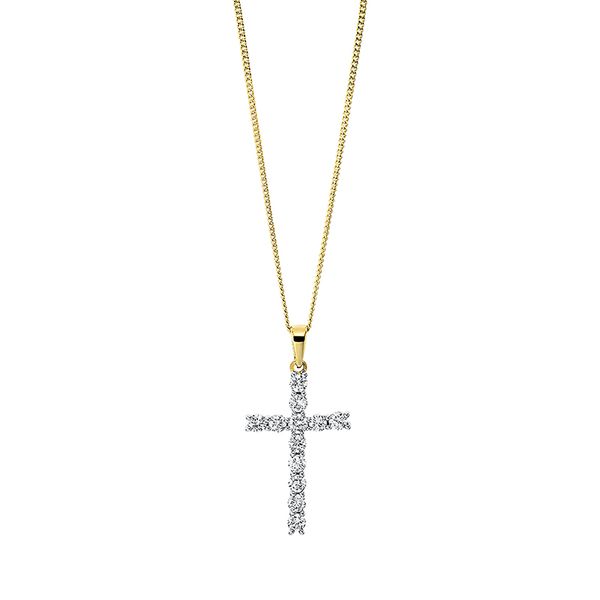 Pure! Diamonds Jewelry - Halsketting 18kt "Kruis" Pure! Diamonds Jewelry - Halsketting 18kt "Kruis"