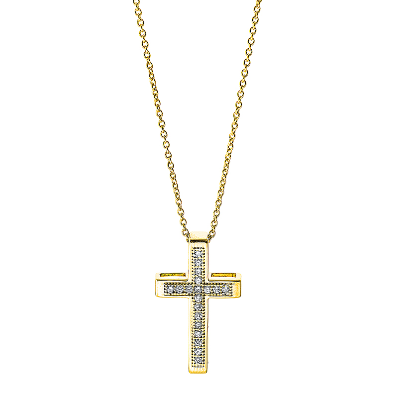 Pure! Diamonds Jewelry - Collar 18 kt Cruz