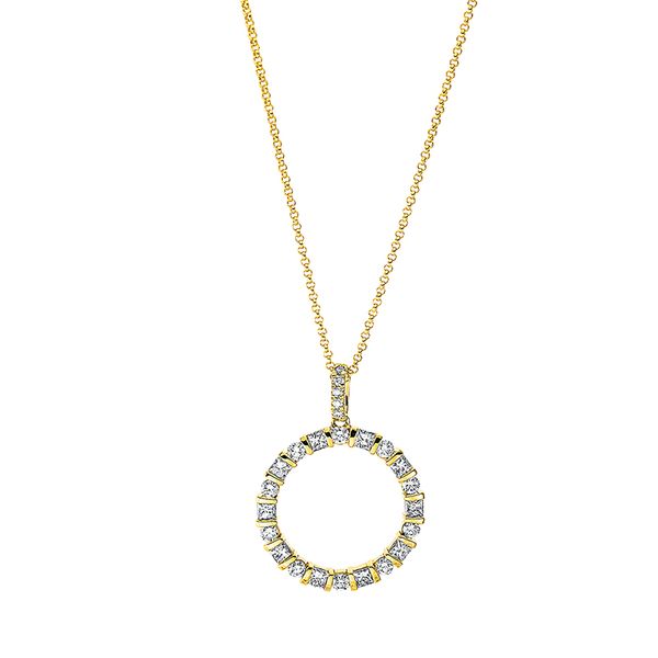 Pure! Diamonds Jewelry - Halsketting 18kt "cirkel", met oogje Pure! Diamonds Jewelry - Halsketting 18kt "cirkel", met oogje