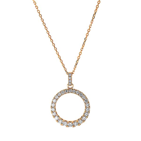 Pure! Diamonds Jewelry - Halsketting 14 kt Cirkel, met oogje Pure! Diamonds Jewelry - Halsketting 14 kt Cirkel, met oogje
