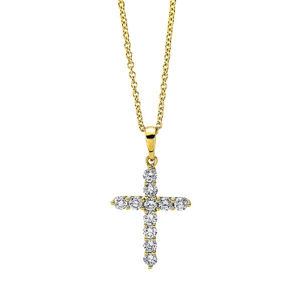 Pure! Diamonds Jewelry - Halsketting 18kt "kruis", met ZÖ 40 cm 42,5 cm Pure! Diamonds Jewelry - Halsketting 18kt "kruis", met ZÖ 40 cm 42,5 cm