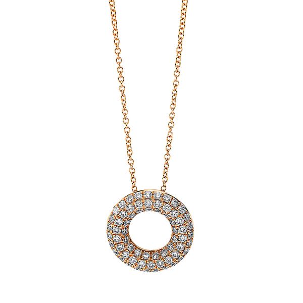 Pure! Diamonds Jewelry - Halsketting 18kt "cirkel", met ZÖ 40 cm 42,5 cm