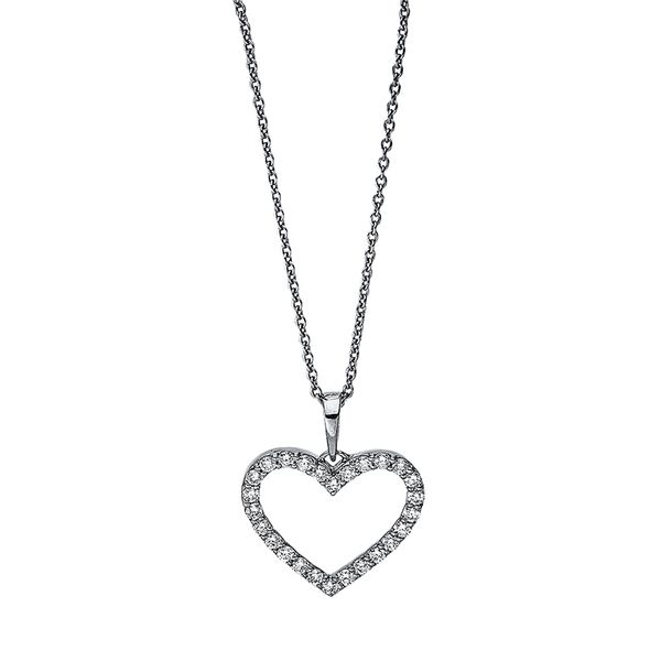 Pure! Diamonds Jewelry - Halsketting 18kt "Hart", met ZÖ 42 cm Pure! Diamonds Jewelry - Halsketting 18kt "Hart", met ZÖ 42 cm