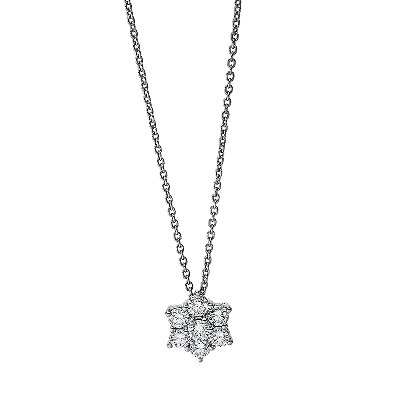 Pure! Diamonds Jewelry - Collier 18 kt, avec ZÖ 42 cm