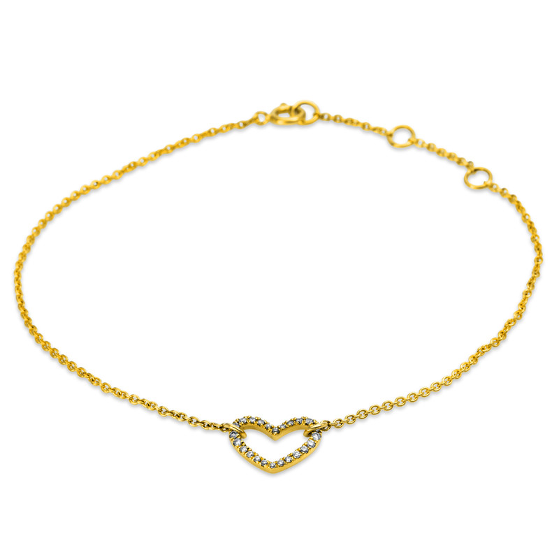 Pure! Diamonds Jewelry - Pulsera 18 kt Corazón