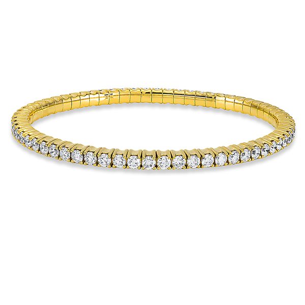 Pure! Diamonds Jewelry-bracelet 4-SCHRAPT 18 KT, flex band, variable, rhodinier Pure! Diamonds Jewelry-bracelet 4-SCHRAPT 18 KT, flex band, variable, rhodinier