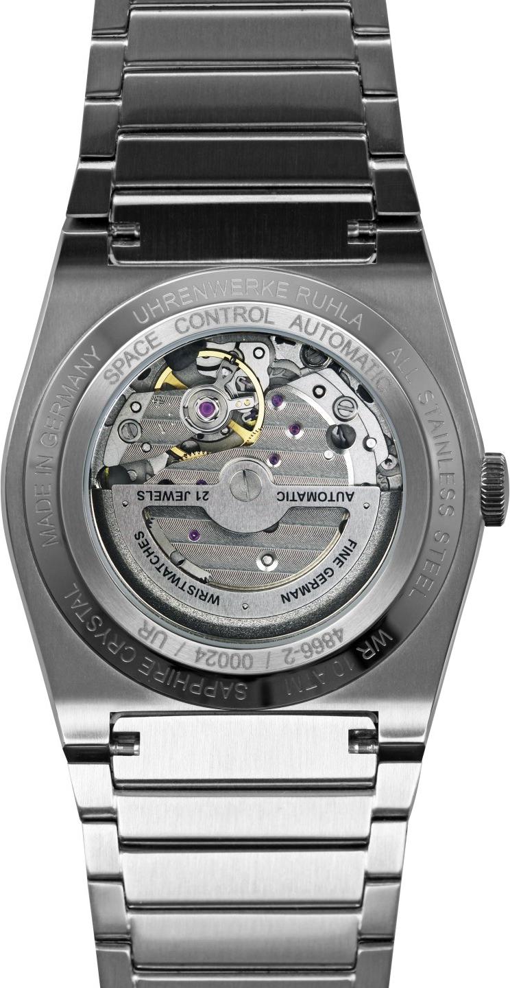Ruhla Orologio Automatico 4866M3 – Quadrante Blu, Movimento Citizen Miyota 82S5, Made In Germany