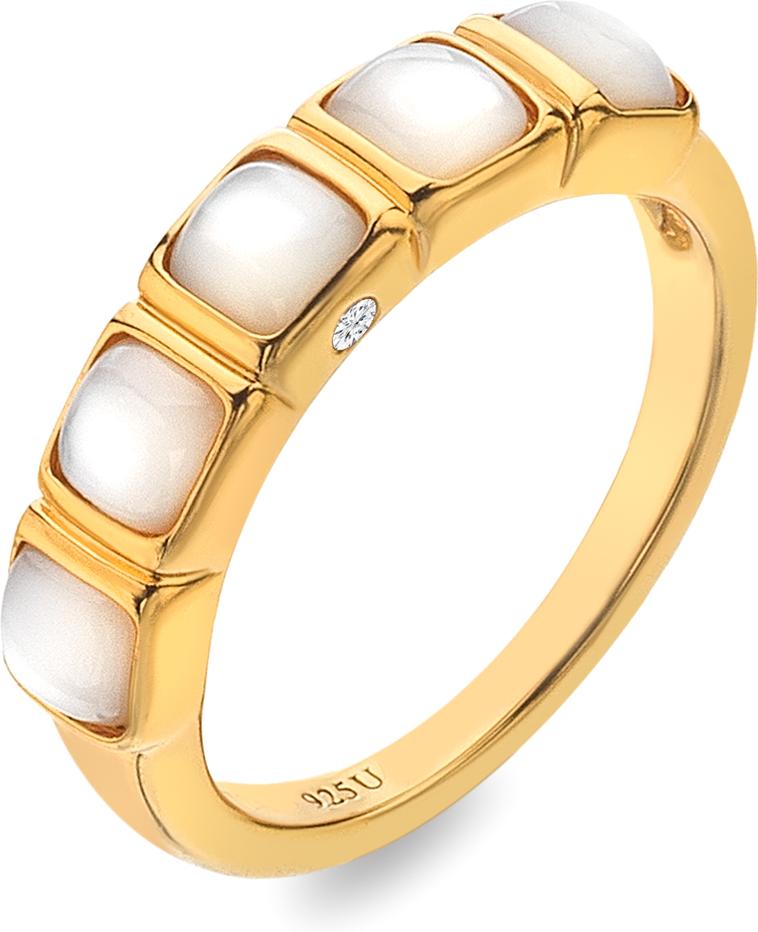 Hot Diamonds HDXGEM Square RIng - MOP DR264 Damesring