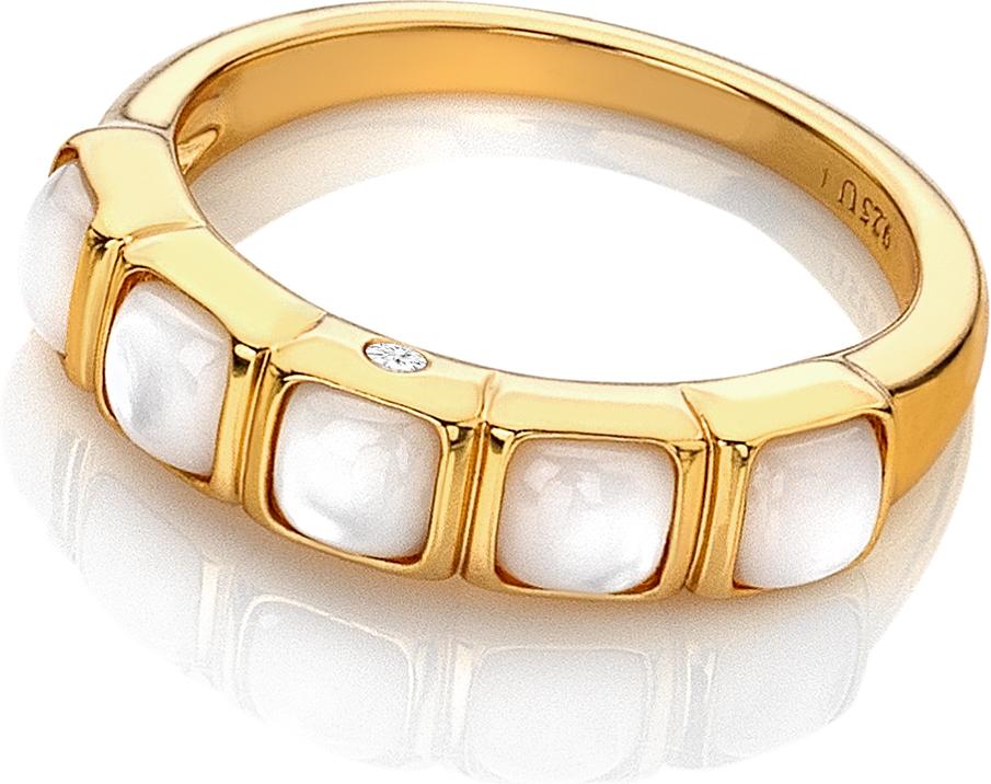 Hot Diamonds HDXGEM Square RIng - MOP DR264 Damesring