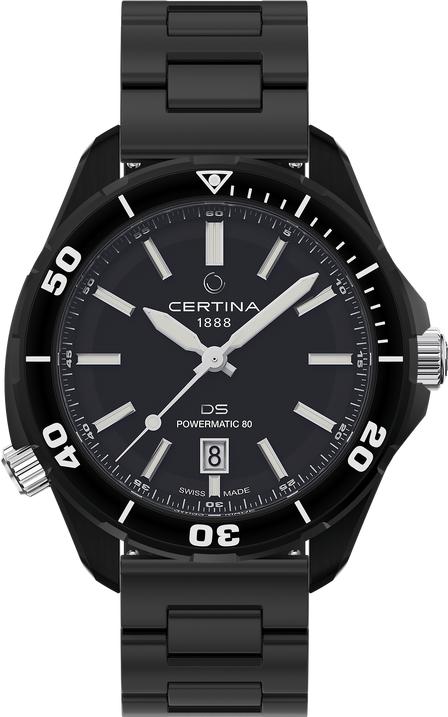 Certina DS+ C041.407.39.051.00 Automatisch horloge voor heren Horlogekast en armband verwisselbaar