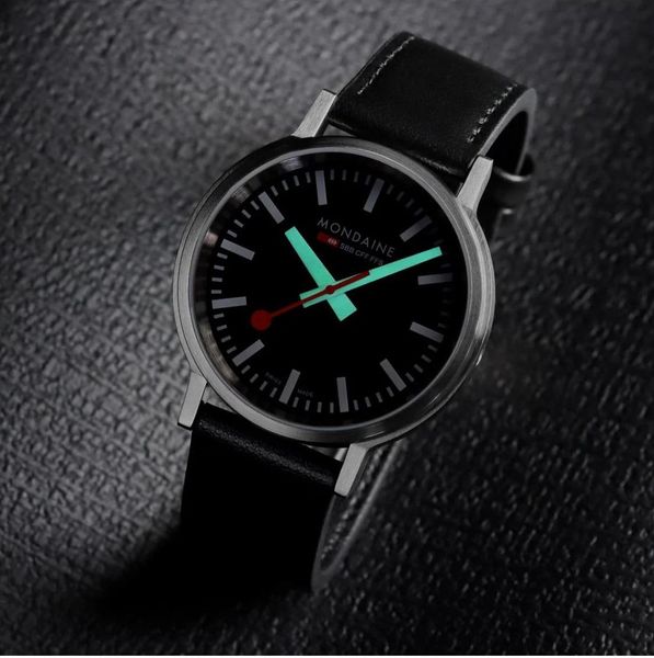 Mondaine stop2go mit Veganem Band MST.41020.LBV.2SE Mens Wristwatch Mondaine stop2go mit Veganem Band MST.41020.LBV.2SE Mens Wristwatch
