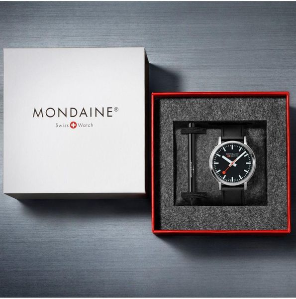 Mondaine stop2go mit Veganem Band MST.41020.LBV.2SE Mens Wristwatch Mondaine stop2go mit Veganem Band MST.41020.LBV.2SE Mens Wristwatch