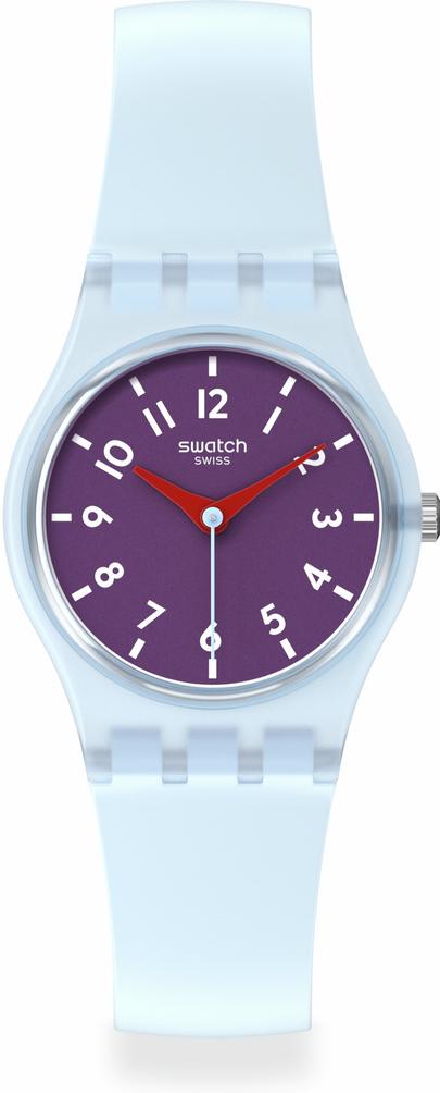 Swatch POWDER PLUM LL126 Damenarmbanduhr Mit Wechselband