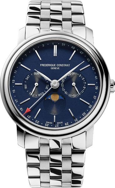 Frederique Constant Geneve INDEX BUSINESS TIMER FC-270N4P6B Montre-Bracelet pour hommes Indicateur de la phase de la lun Frederique Constant Geneve INDEX BUSINESS TIMER FC-270N4P6B Montre-Bracelet pour hommes Indicateur de la phase de la lun