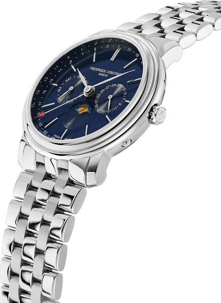 Frederique Constant Geneve INDEX BUSINESS TIMER FC-270N4P6B Montre-Bracelet pour hommes Indicateur de la phase de la lun Frederique Constant Geneve INDEX BUSINESS TIMER FC-270N4P6B Montre-Bracelet pour hommes Indicateur de la phase de la lun