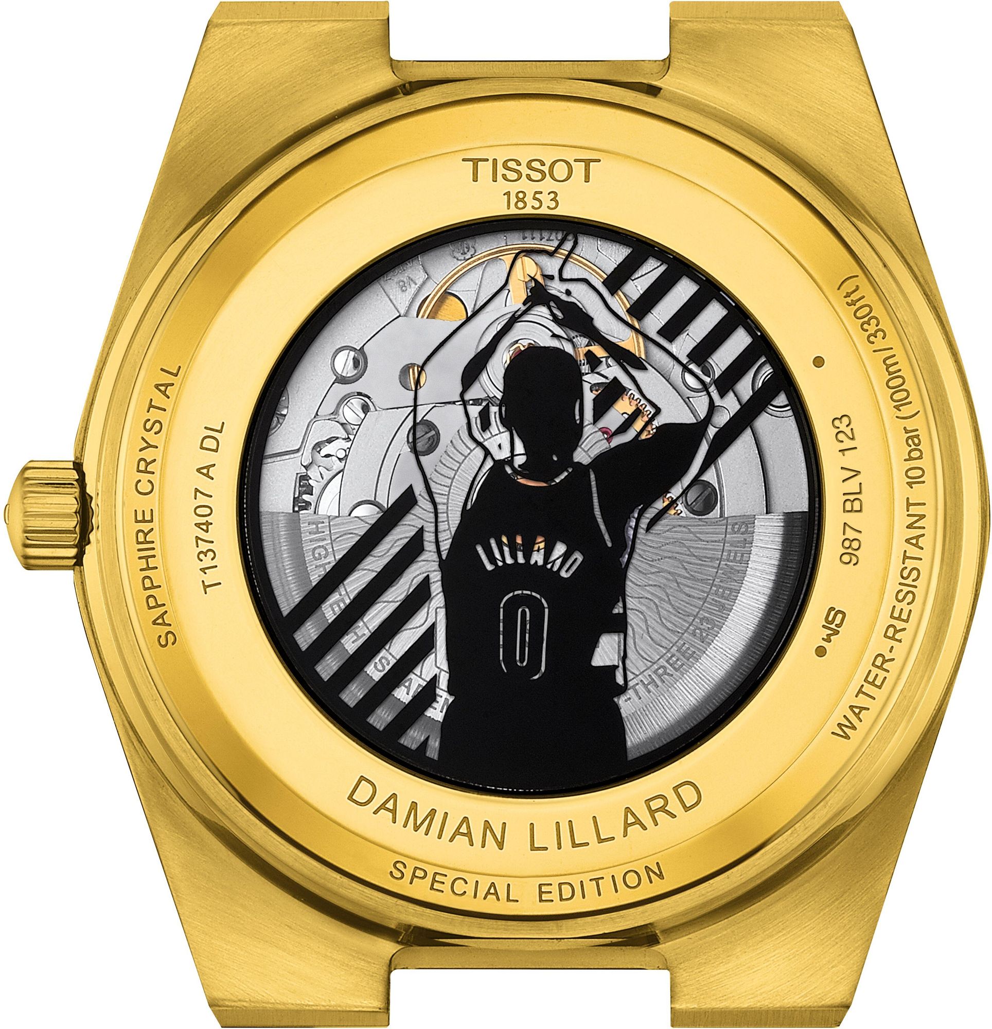 Tissot PRX DAMIAN LILLARD SPECIAL EDITION T137.407.33.051.00 Mens Wristwatch Retro