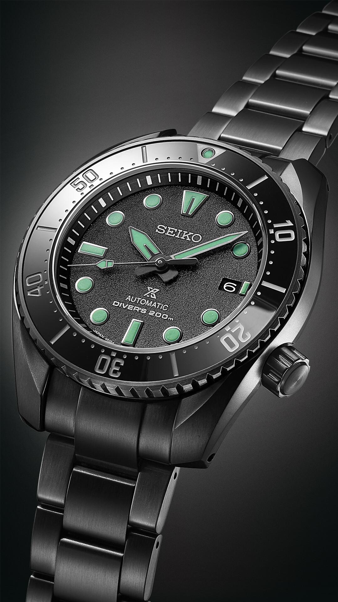 Seiko Prospex SEA Automatic Diver's Black Series Limited Edition SPB433J1 Herren Automatikuhr Streng Limitierte Auflage