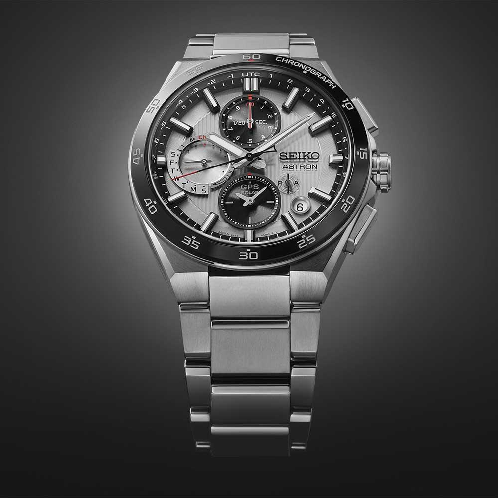 Seiko Astron GPS Solar Dual Time SSH153J1 Herrenchronograph