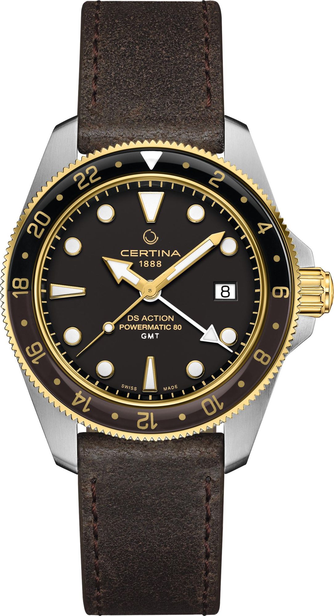 Certina DS Action GMT Powermatic 80 C032.929.26.051.00 Montre Automatique pour hommes