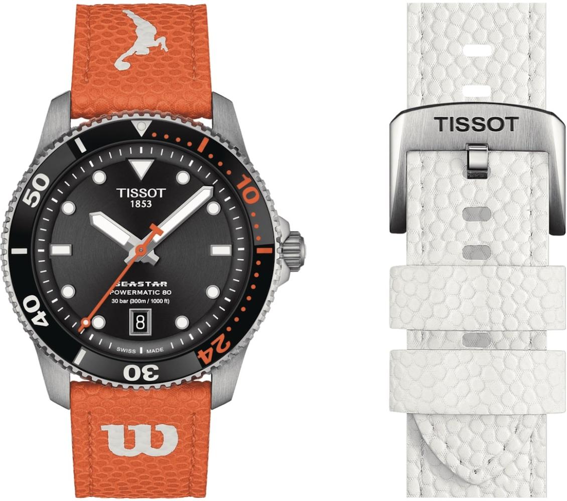 Tissot SEASTAR 1000 WNBA WILSON POWERMATIC 80 T120.807.17.051.00 Herren Automatikuhr Mit Wechselband