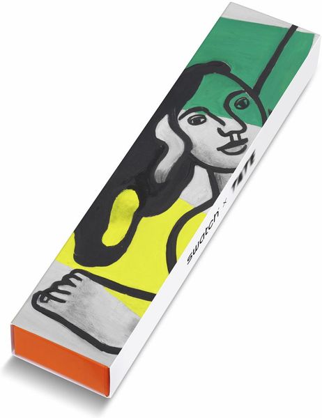 Swatch LEGER'S TWO WOMEN HOLDING FLOWERS SUOZ363 Orologio unisex Swatch LEGER'S TWO WOMEN HOLDING FLOWERS SUOZ363 Orologio unisex