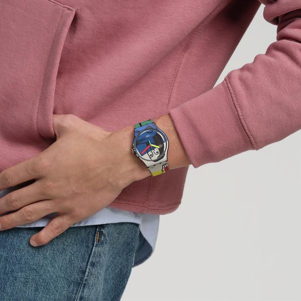 Swatch LEGER'S TWO WOMEN HOLDING FLOWERS SUOZ363 Orologio unisex Swatch LEGER'S TWO WOMEN HOLDING FLOWERS SUOZ363 Orologio unisex
