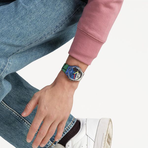 Swatch LEGER'S TWO WOMEN HOLDING FLOWERS SUOZ363 Orologio unisex Swatch LEGER'S TWO WOMEN HOLDING FLOWERS SUOZ363 Orologio unisex