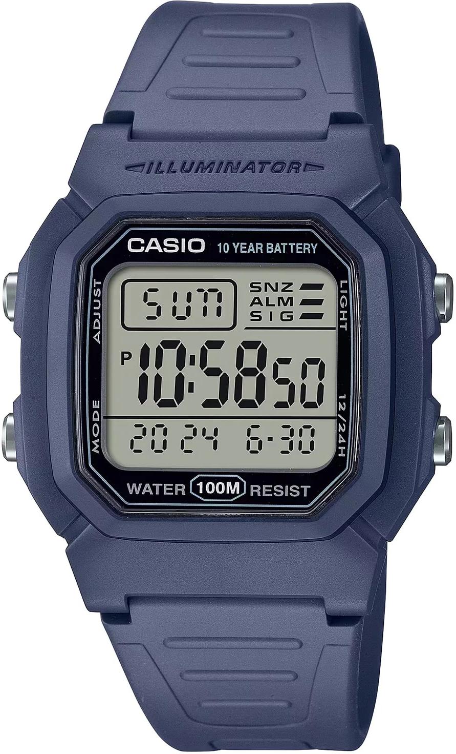 Casio TIMELESS COLLECTION Men W-800H-2AVES Herrenarmbanduhr Mit Alarm