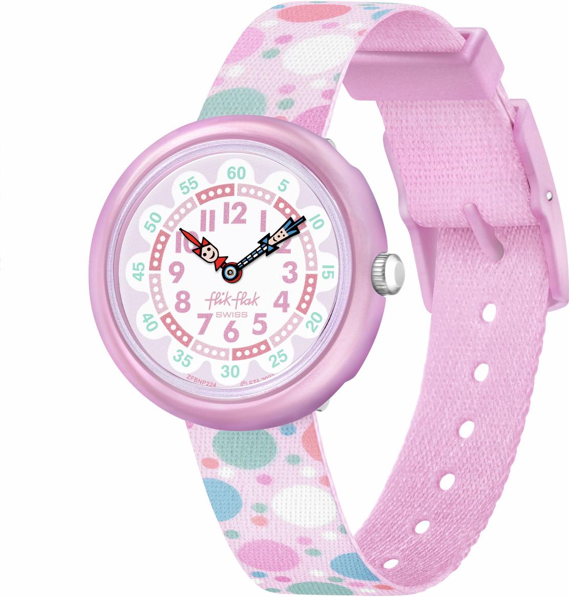 Flik Flak FLYING BUBBLES FBNP224 Reloj elegante para niños