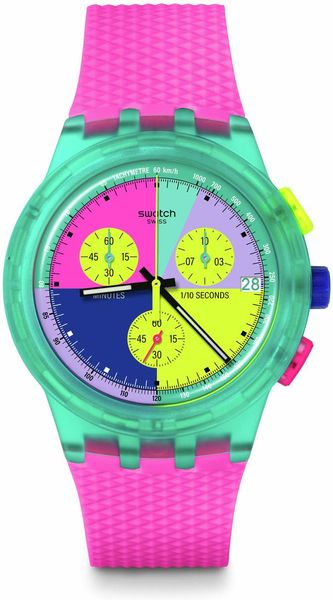 Swatch NEON FLASH ARROW SUSG408 Unisex horloge Swatch NEON FLASH ARROW SUSG408 Unisex horloge
