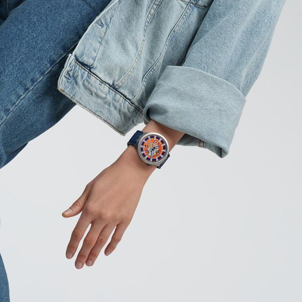 Swatch ORANGE IN THE WORKS SB07S114 Orologio unisex Swatch ORANGE IN THE WORKS SB07S114 Orologio unisex