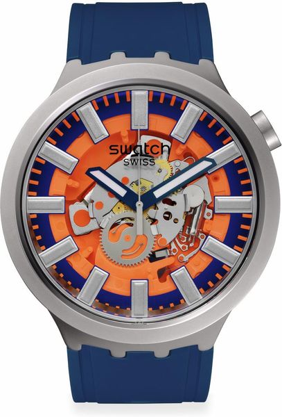 Swatch ORANGE IN THE WORKS SB07S114 Orologio unisex Swatch ORANGE IN THE WORKS SB07S114 Orologio unisex
